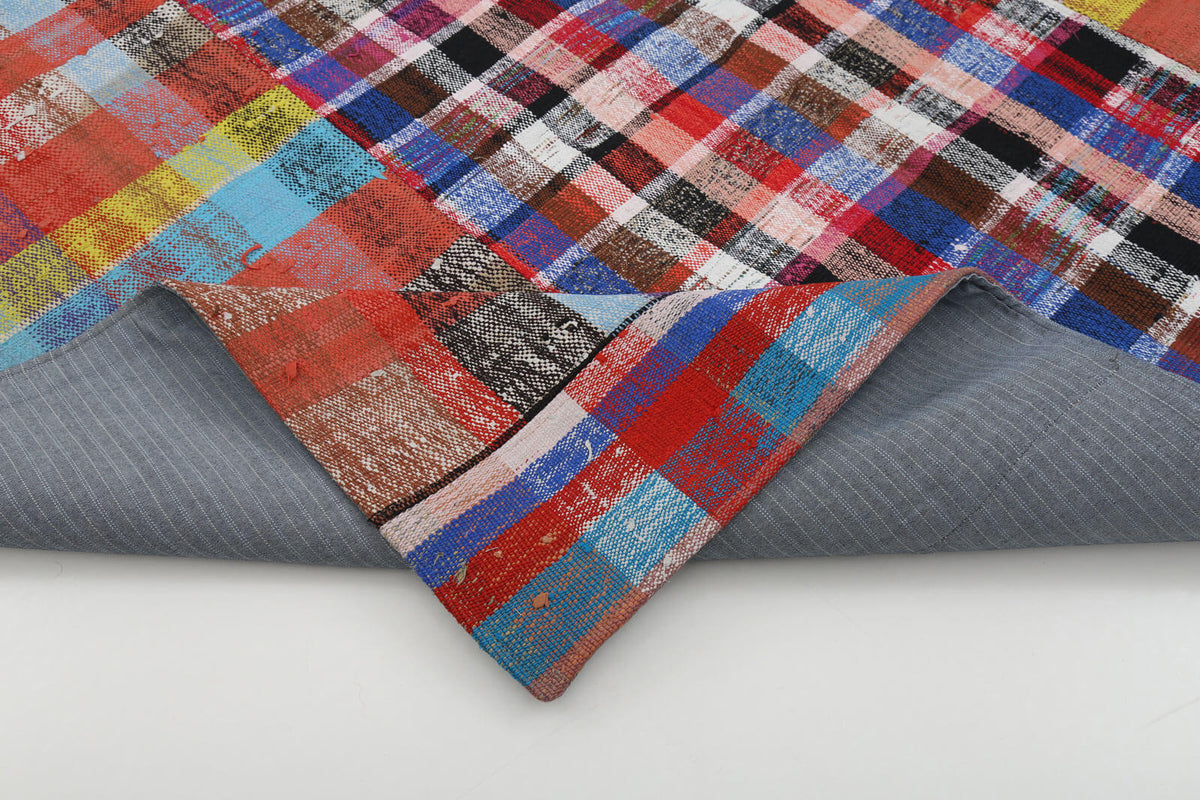 7x10 Multicolor Kilim Patchwork Rug - 22512