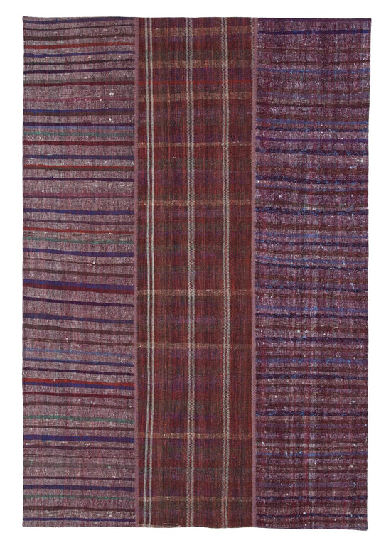 7x10 Multicolor Kilim Patchwork Rug - 22513