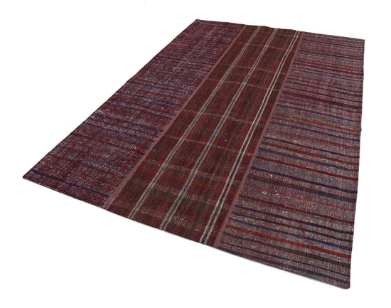 7x10 Multicolor Kilim Patchwork Rug - 22513