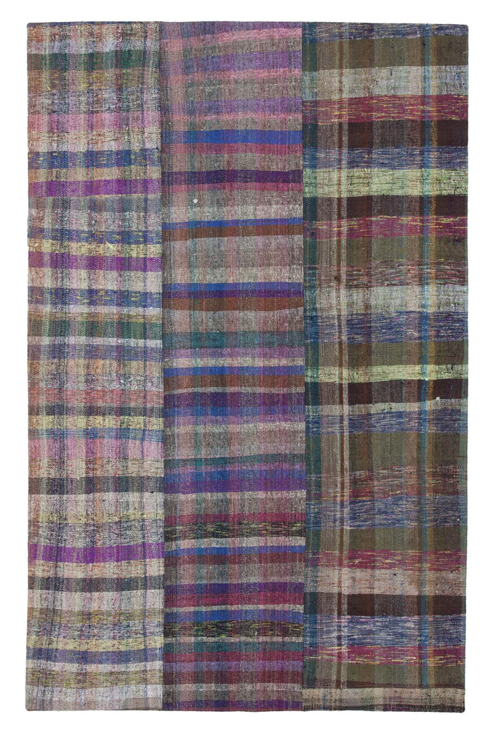 6x10 Multicolor Kilim Patchwork Rug - 22514