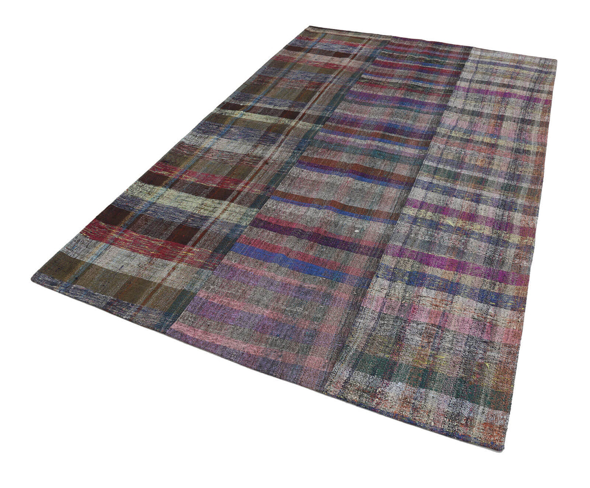 6x10 Multicolor Kilim Patchwork Rug - 22514