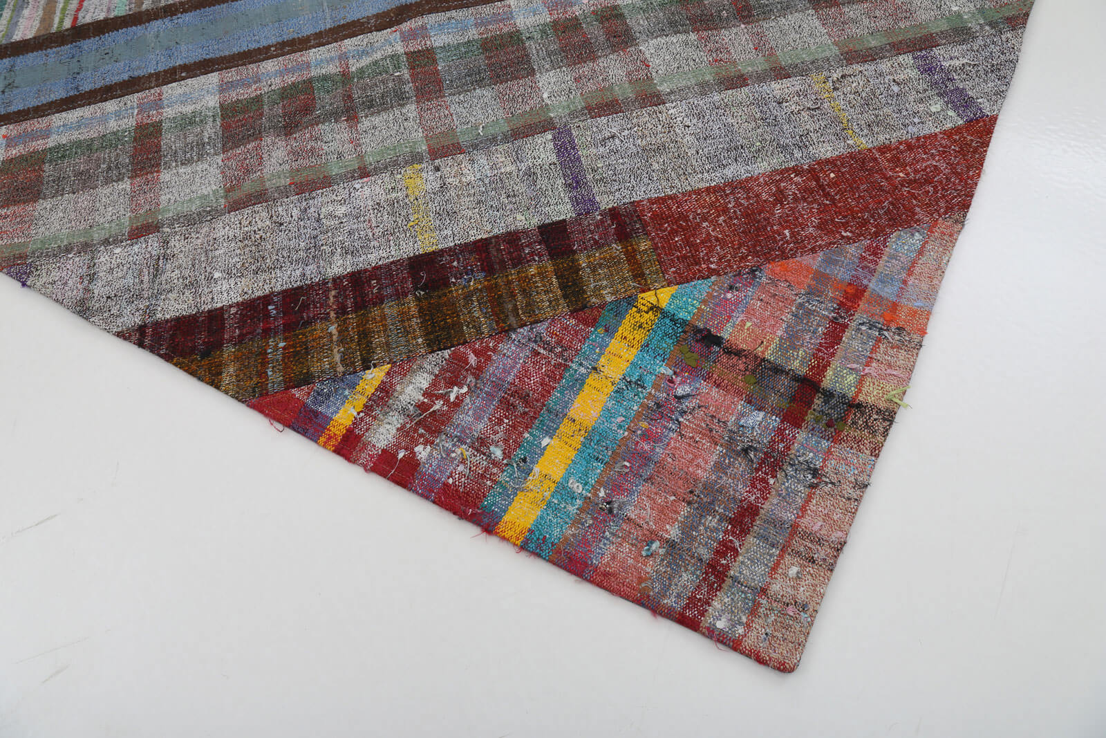 7x10 Multicolor Kilim Patchwork Rug - 22515
