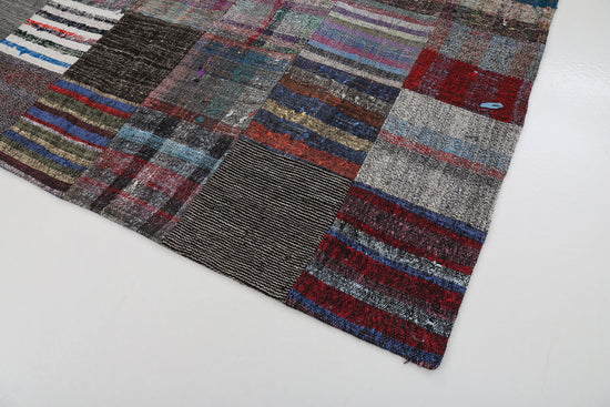 7x10 Multicolor Kilim Patchwork Rug - 22518
