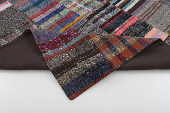 7x10 Multicolor Kilim Patchwork Rug - 22518