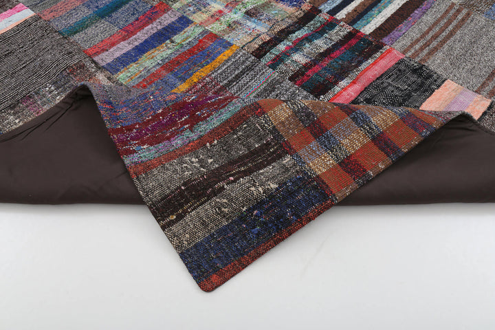 7x10 Multicolor Kilim Patchwork Rug - 22518