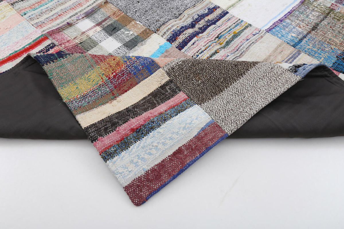 7x10 Multicolor Kilim Patchwork Rug - 22537