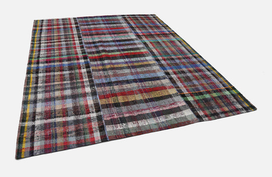 8x10 Multicolor Kilim Patchwork Rug - 22545