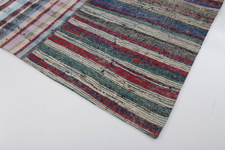 8x10 Multicolor Kilim Patchwork Rug - 22549