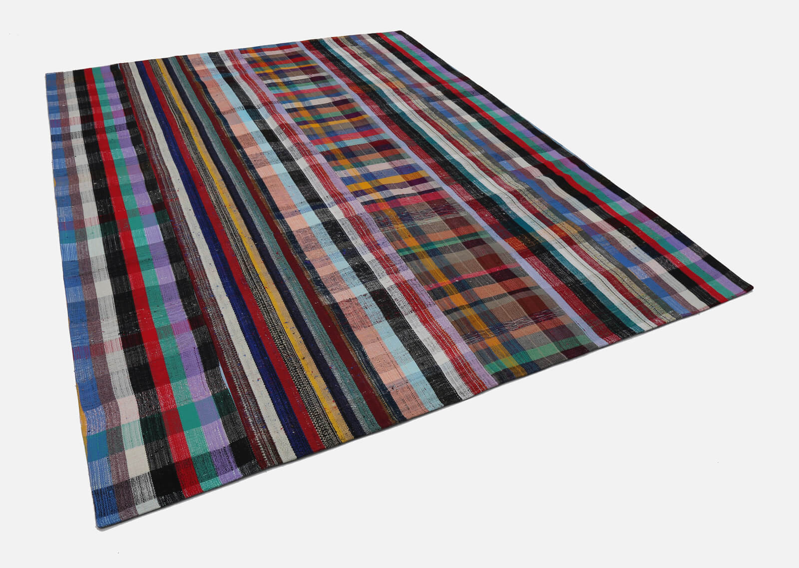 8x10 Multicolor Kilim Patchwork Rug - 22550