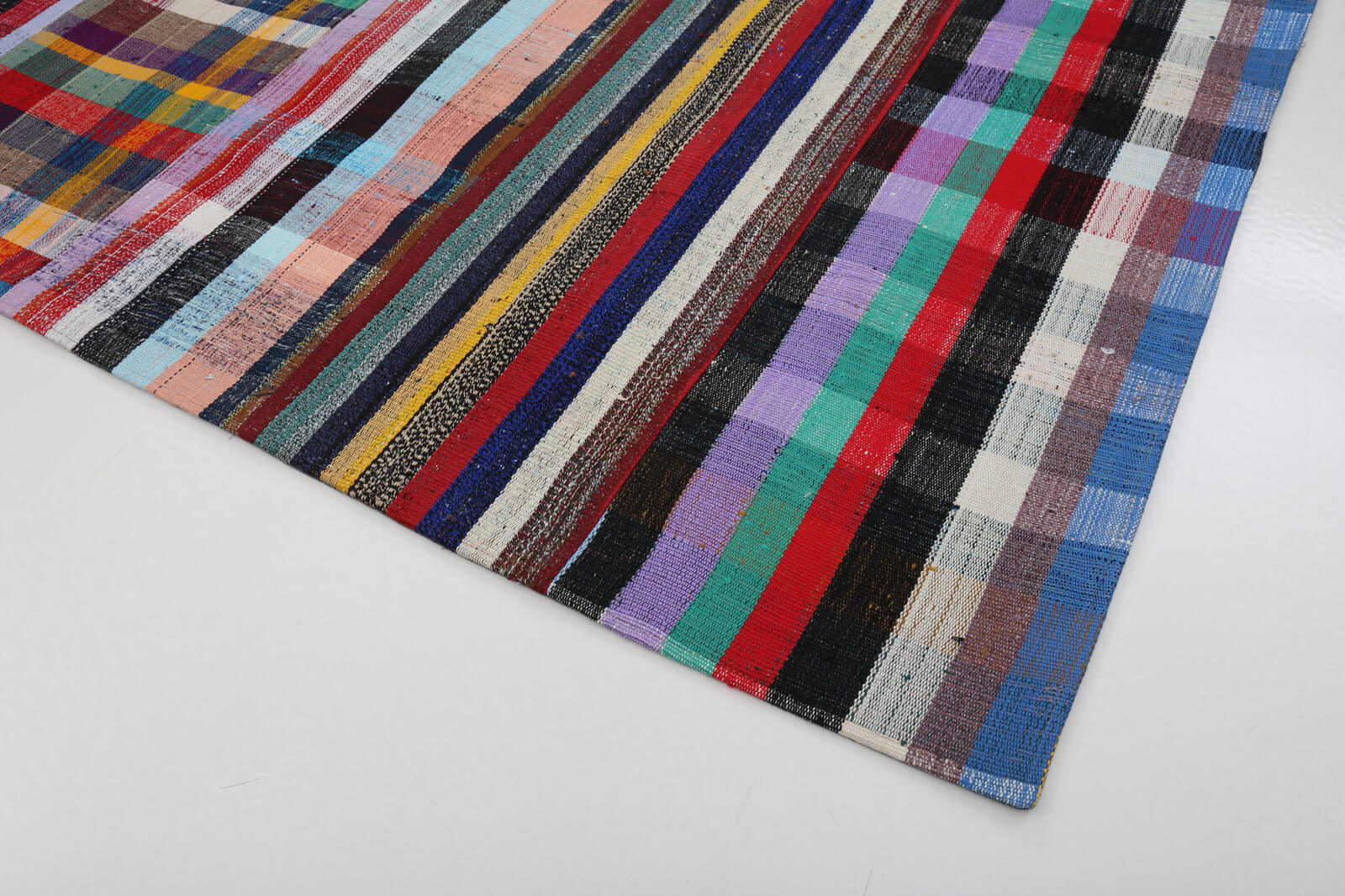 8x10 Multicolor Kilim Patchwork Rug - 22550