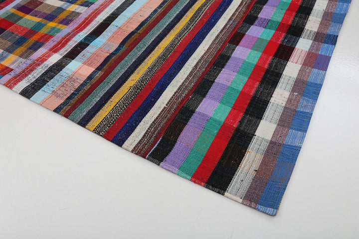 8x10 Multicolor Kilim Patchwork Rug - 22550