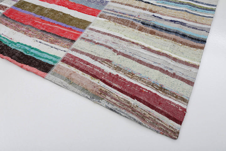 8x10 Multicolor Kilim Patchwork Rug - 22551