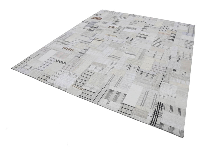 8x10 Beige Kilim Patchwork Rug - 22564