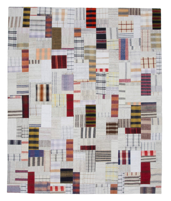 8x10 Multicolor Kilim Patchwork Rug - 22568