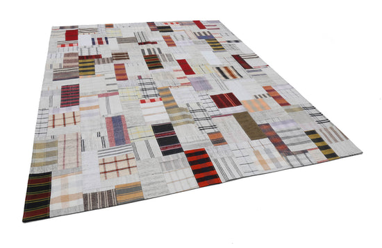 8x10 Multicolor Kilim Patchwork Rug - 22568