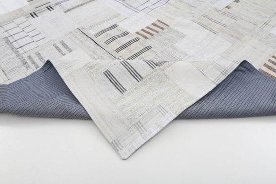 9x12 Beige Kilim Patchwork Rug - 22573