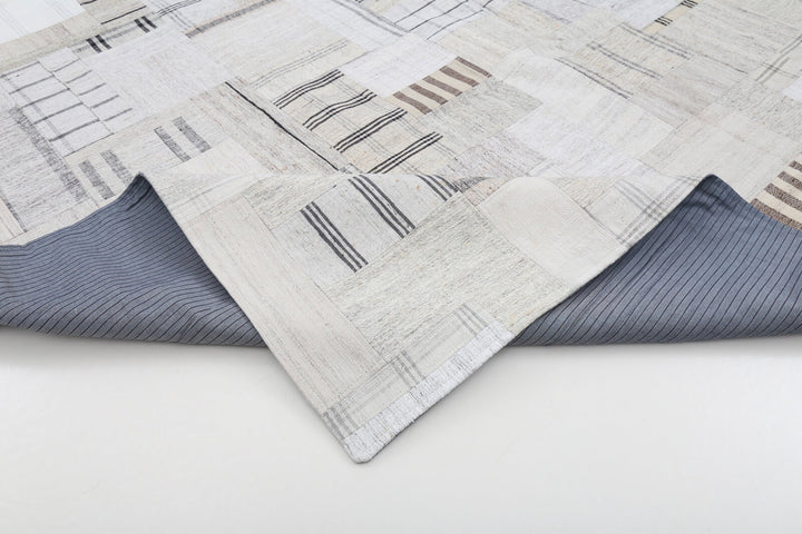 9x12 Beige Kilim Patchwork Rug - 22573