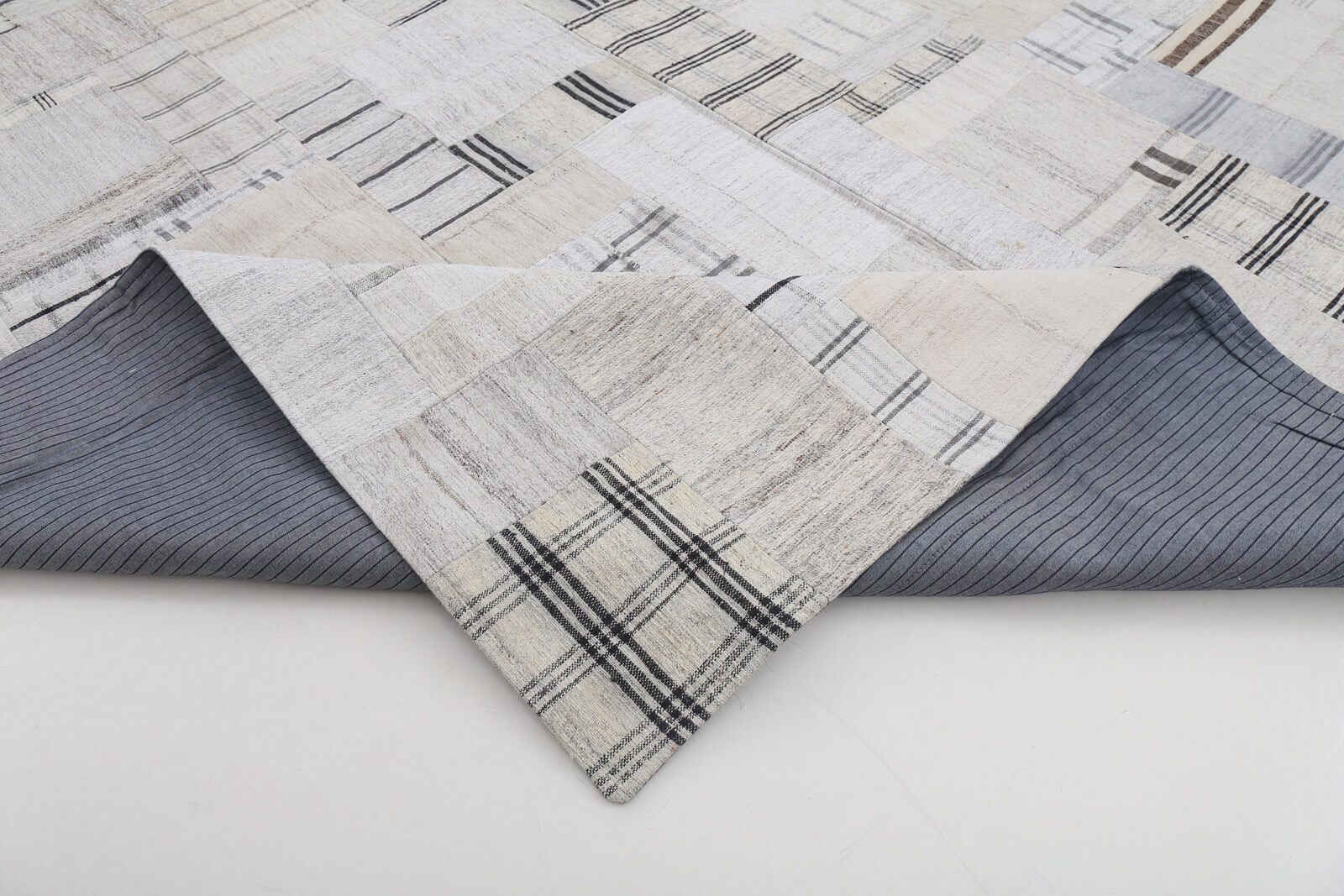 10x13 Beige Kilim Patchwork Rug - 22577