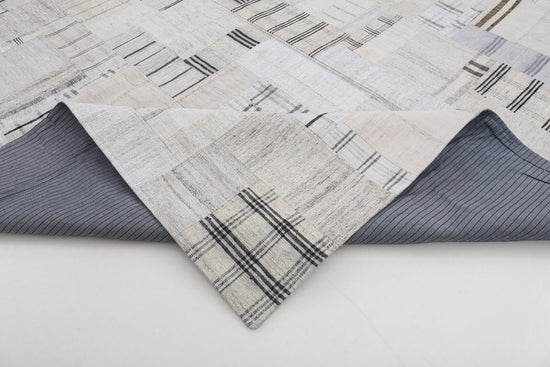 10x13 Beige Kilim Patchwork Rug - 22577