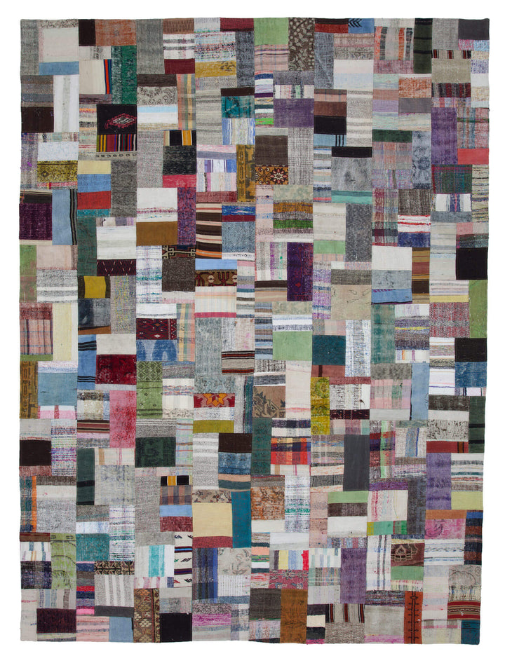 10x13 Multicolor Kilim Patchwork Rug - 22578