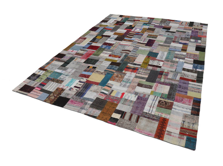 10x13 Multicolor Kilim Patchwork Rug - 22578
