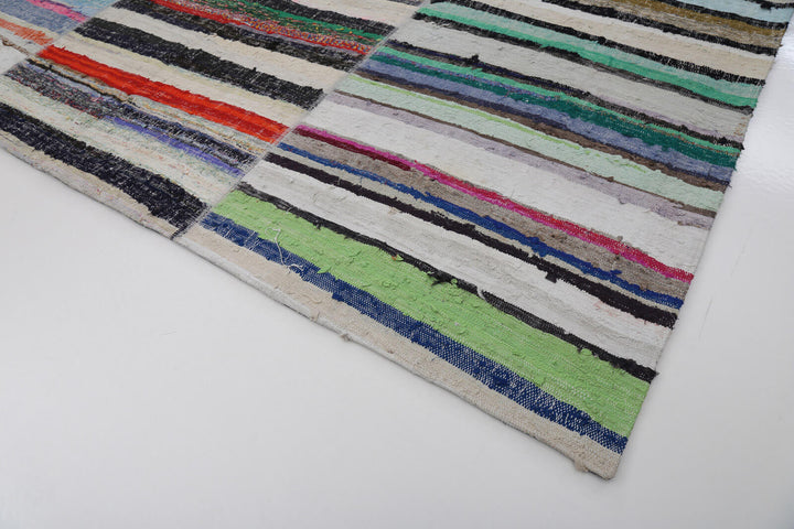 10x13 Beige Kilim Patchwork Rug - 22580