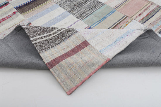 10x13 Beige Kilim Patchwork Rug - 22585