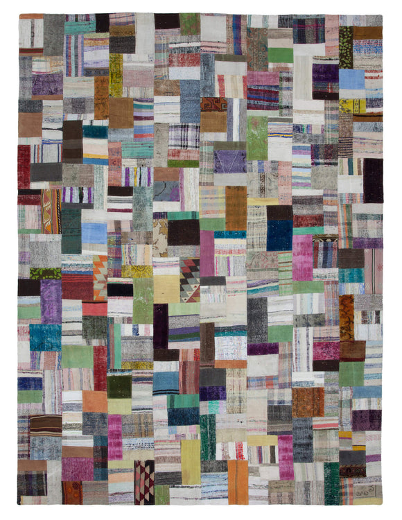 10x13 Multicolor Kilim Patchwork Rug - 22587