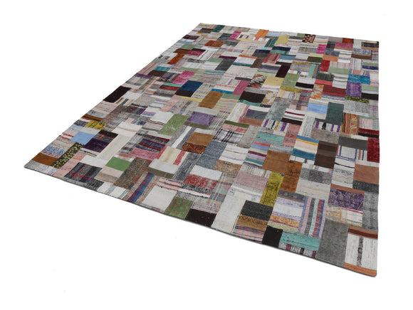 10x13 Multicolor Kilim Patchwork Rug - 22587
