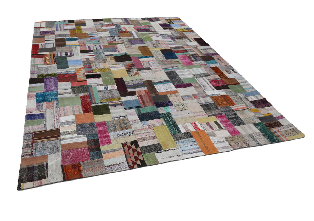 10x13 Multicolor Kilim Patchwork Rug - 22587