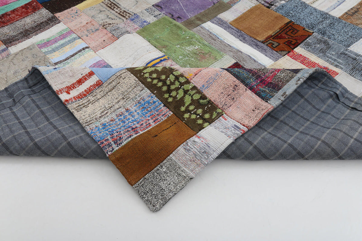 10x13 Multicolor Kilim Patchwork Rug - 22587