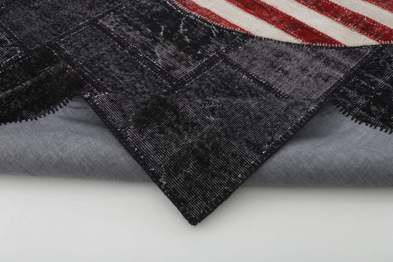 6x10 American Flag Patchwork Rug - 22589