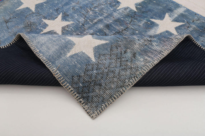 8x10 Usa Flag Patchwork Rug - 22590