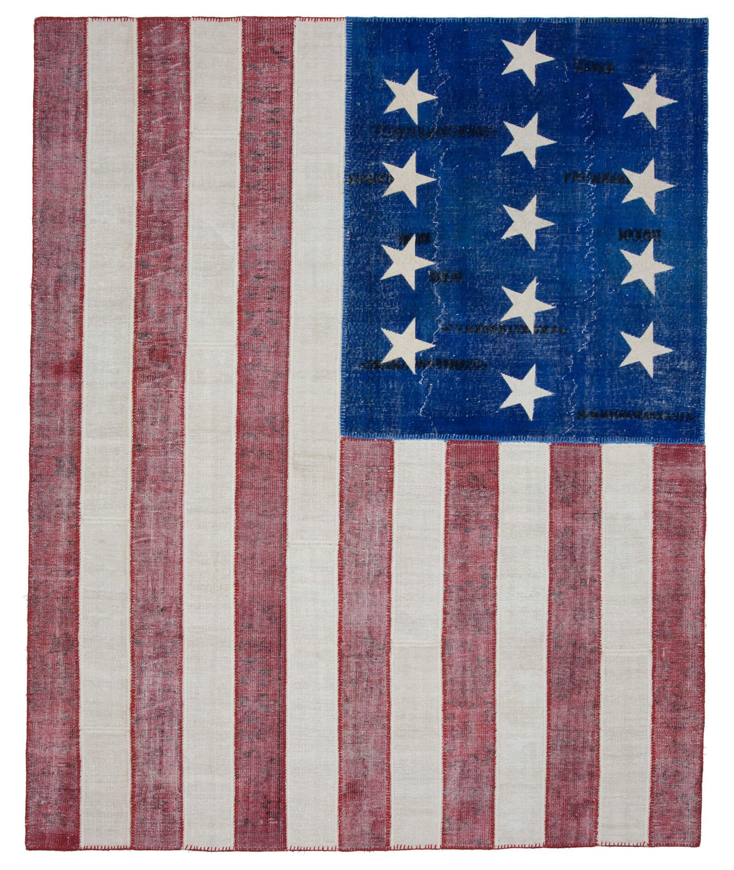 8x10 Usa Flag Patchwork Rug - 22591