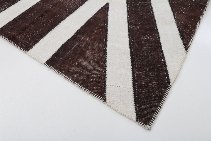 7x10 British Flag Patchwork Rug - 22598