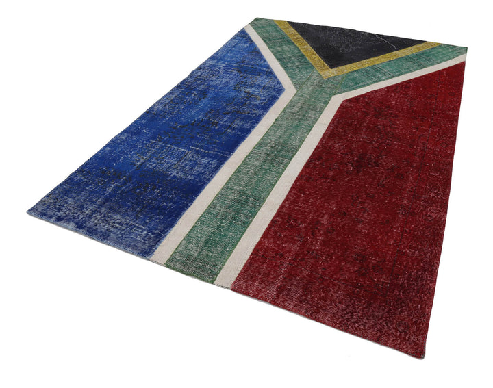 6x10 Rsa Flag Patchwork Rug - 22600