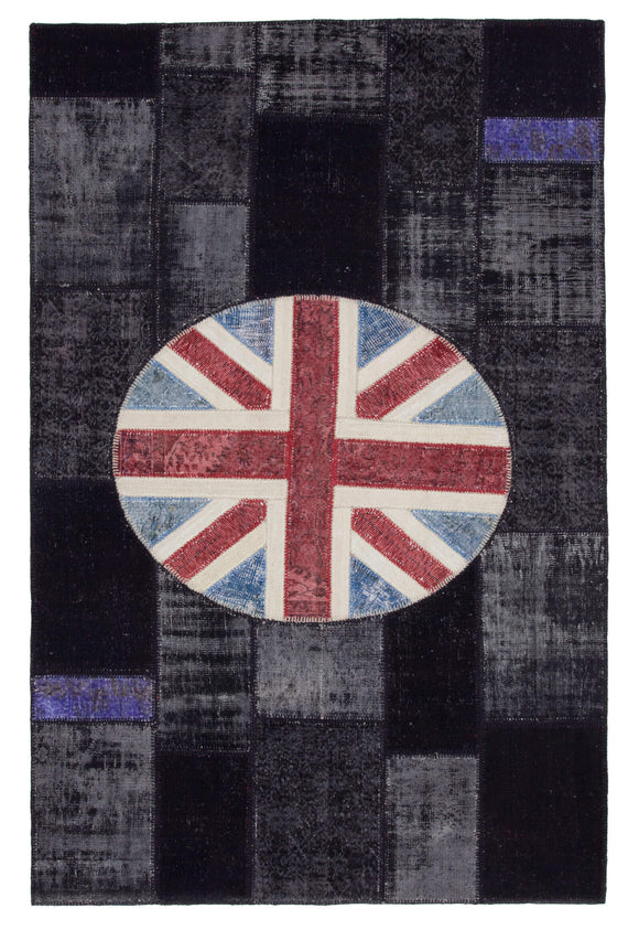 6x10 Uk Flag Patchwork Rug - 22601