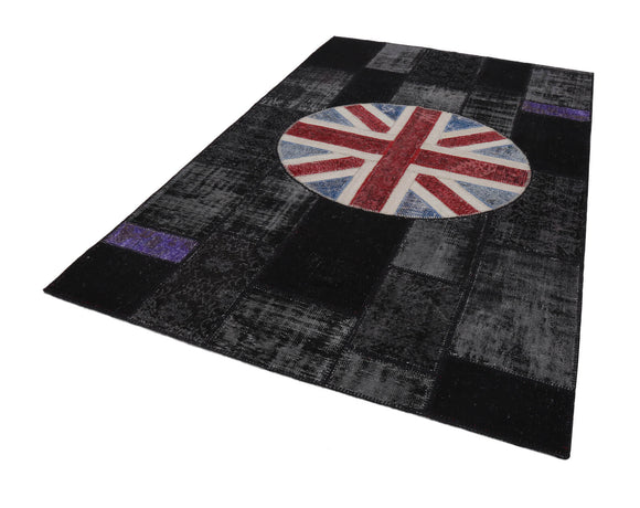 6x10 Uk Flag Patchwork Rug - 22601