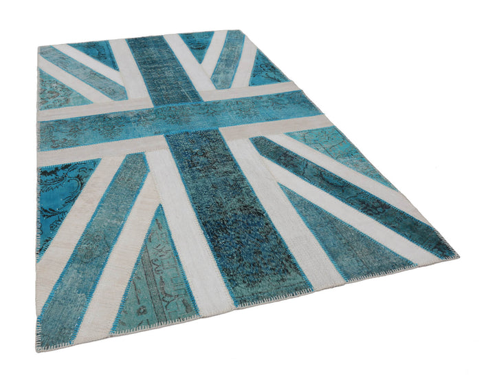 6x10 Uk Flag Patchwork Rug - 22603