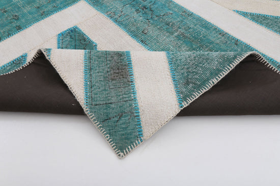 7x10 British Flag Patchwork Rug - 22609