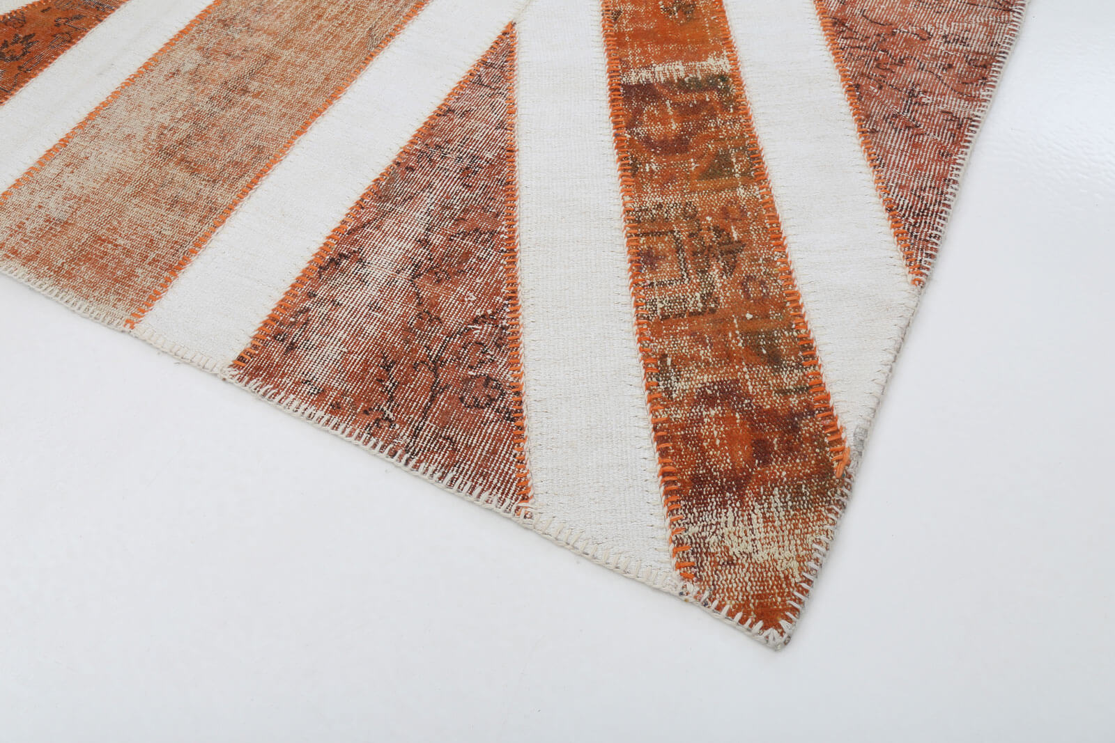 7x10 British Flag Patchwork Rug - 22611