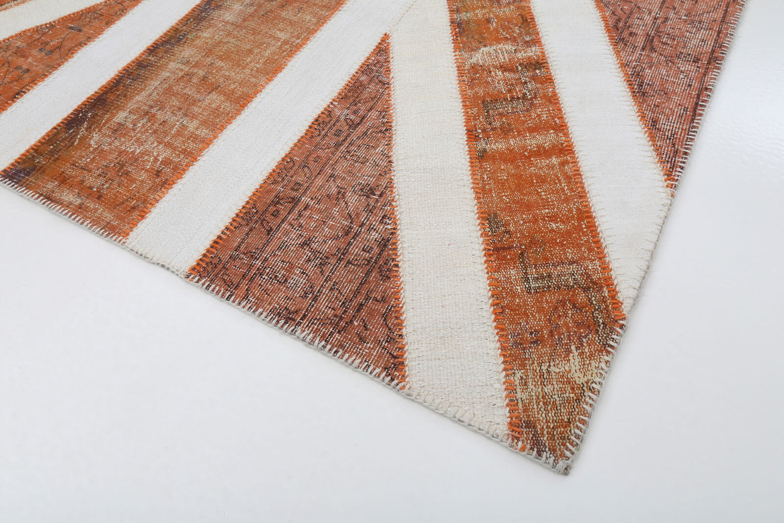 7x10 Uk Flag Patchwork Rug - 22613