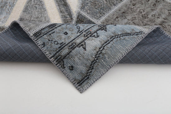 7x10 British Flag Patchwork Rug - 22616