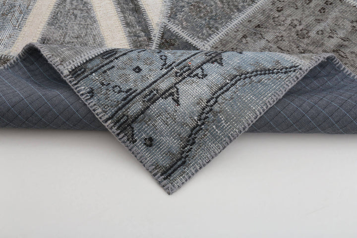 7x10 British Flag Patchwork Rug - 22616