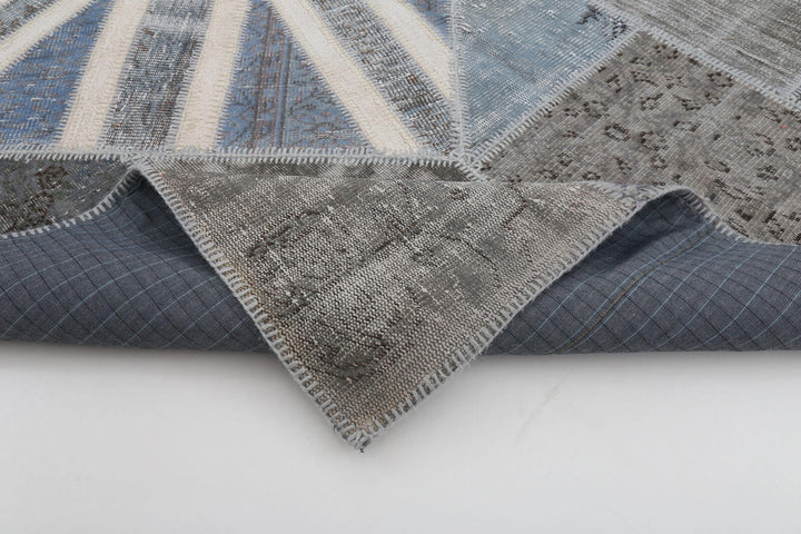 7x10 Uk Flag Patchwork Rug - 22617