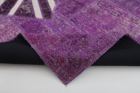 7x10 British Flag Patchwork Rug - 22619