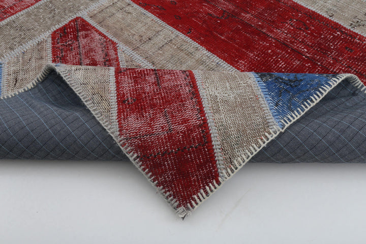 7x10 British Flag Patchwork Rug - 22621