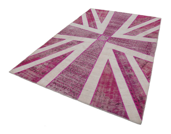 7x10 Uk Flag Patchwork Rug - 22627