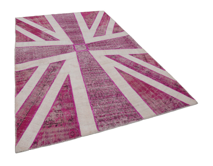 7x10 Uk Flag Patchwork Rug - 22627