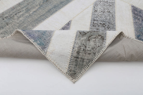 7x10 British Flag Patchwork Rug - 22629